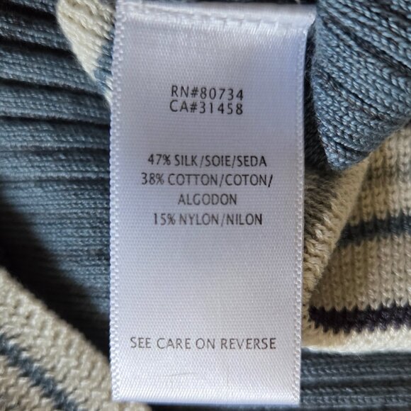 BCBGMaxazria Silk Blend Striped Knit Dress - Picture 13 of 14